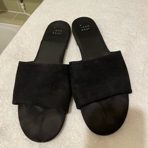 A New Day Black Suede Sandal
